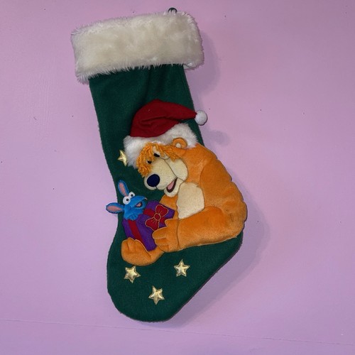 Vintage Disney store Henson Bear in the big blue house Christmas plush stocking