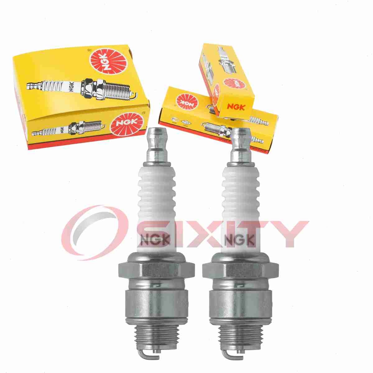 2 pc NGK 3810 B8S Standard Spark Plugs for W24S-U W24S UJ2J TC42 MC42 MC41 bk