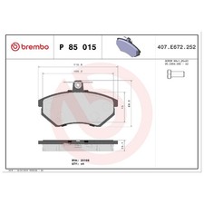 Satz Bremsbeläge Bremsklötze vorne für VW Corrado 53I Golf 2 19E 3 1H1 | 2387