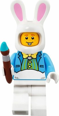 #12 Lego   Minifigur Easter Bunny Osterhase mit Pinsel & Osterei  aus 5005249