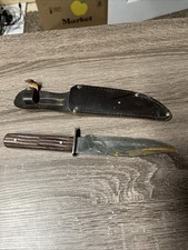 Sabre 631 Japan Original Bowie Knife Fixed Blade w/ Sheath Vintage