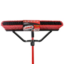 Libman Push Broom with Squeegee, 64in.L, Model# 1230