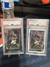 2021 Panini Clearly Donruss Rated Rookie Justin Fields #53 + Optic Base PSA 9