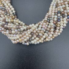 Multicolor freshwater pearl strands