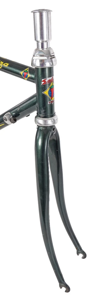 Cuadro de bicicleta de carretera de acero Salsa La Raza 44 cm VERDE 700c ciclismo de carrera vintage años 90 Foto 4 de 4