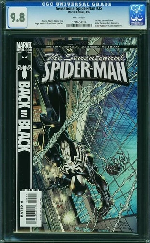Sensational Spider-Man #35 CGC 9.8 WP 2007 Marvel (1st Black Costume in Title)