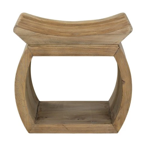 Connor - 18 inch Elm Accent Stool Accent Furniture Uttermost 24814 - Picture 7 of 7
