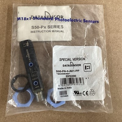 DATASENSOR S50-Px M18x1 Standard Photoelectric Sensor Brand New