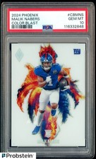 2024 Panini Phoenix Color Blast #CBMNS Malik Nabers RC Rookie SSP PSA 10