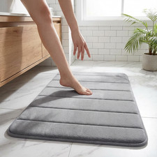 Absorbent Memory Foam Bath Mat Non-slip Bathroom Floor Shower Carpet Soft Rug US