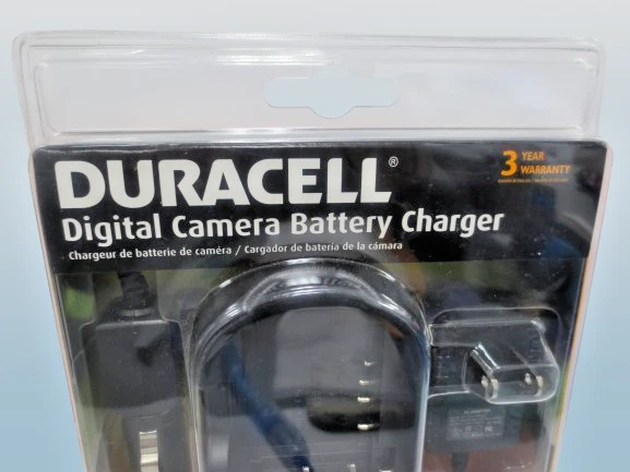CARGADOR DE BATERÍA PARA CÁMARA DIGITAL DURACELL PARA HOGAR, TRABAJO Y VIAJE EN CAJA Foto 2 de 4