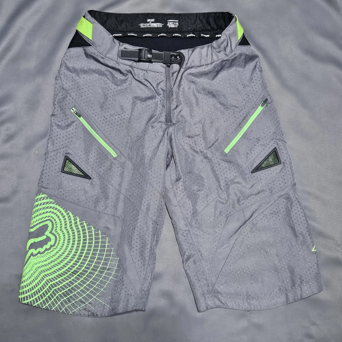 Pantaloncini Fox Racing Demo Freeride &ndash; Arancione Fluo, Uomo, Nuovi Con Etichette