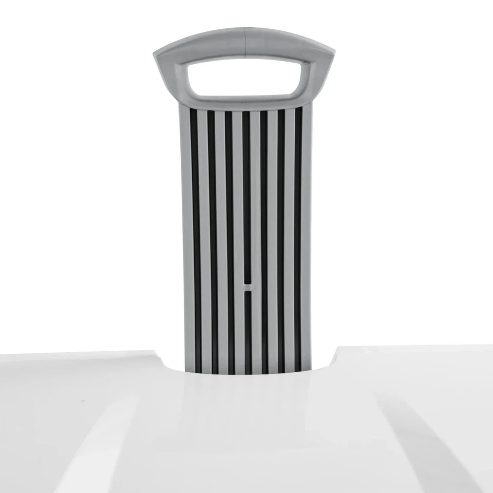 Cesta con ruedas Sterilite Ultra™ de plástico para adultos, blanca Foto 4 de 4