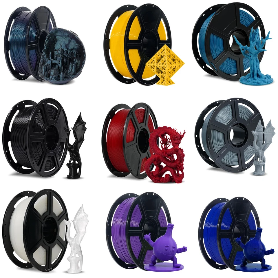 FLASHFORGE 3D Printer Filament Rapid PLA Filament 1.75mm 1KG Max500mm/s Printing - Image 2 of 4