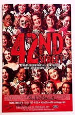 42nd STREET Broadway Musical Revival Poster Cast Signed Christine Ebersole + 23