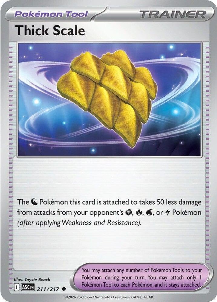 Thick Scale 211/217 Uncommon Ascended Heroes Pokemon Near Mint