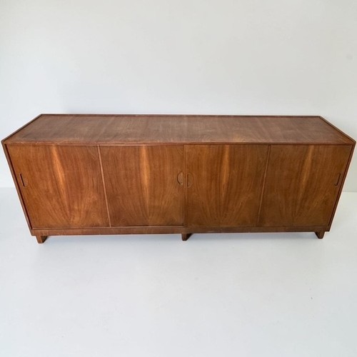 Vintage Baker Furniture Walnut MCM Credenza Media Console Mid Century Modern