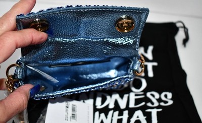 Kurt Geiger London MINI Party Flower Crossbody Bag in Blue