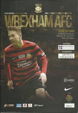 WREXHAM V ALFRETON TOWN VANARAMA CONFERENCE PROGRAMME 14/15 SEASON red dragons