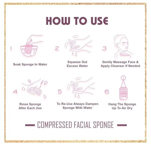Spugne Viso Cellulosa Compressa 100% Naturale 50 Pezzi Nuove - Foto 5 di 5