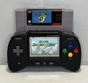 RetroDuo Portable V2 - SNES Bundle - Games, Controllers, Adapter, Cords - Tested
