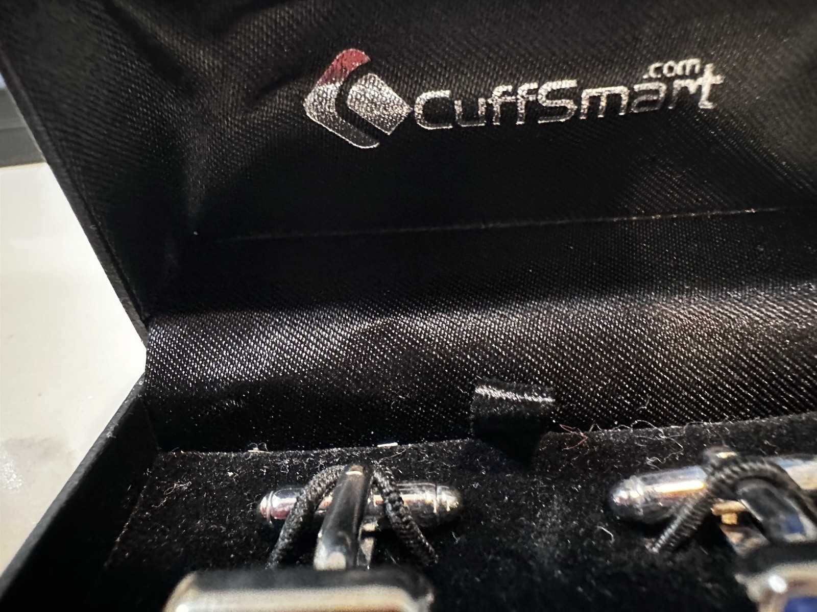 Elegant Blue & Silver Patchwork Cufflinks for Men - image 20