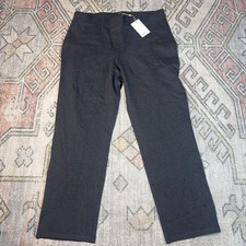 NWT Quince Ultra Stretch Ponte Straight Pant Charcoal 1X Petite