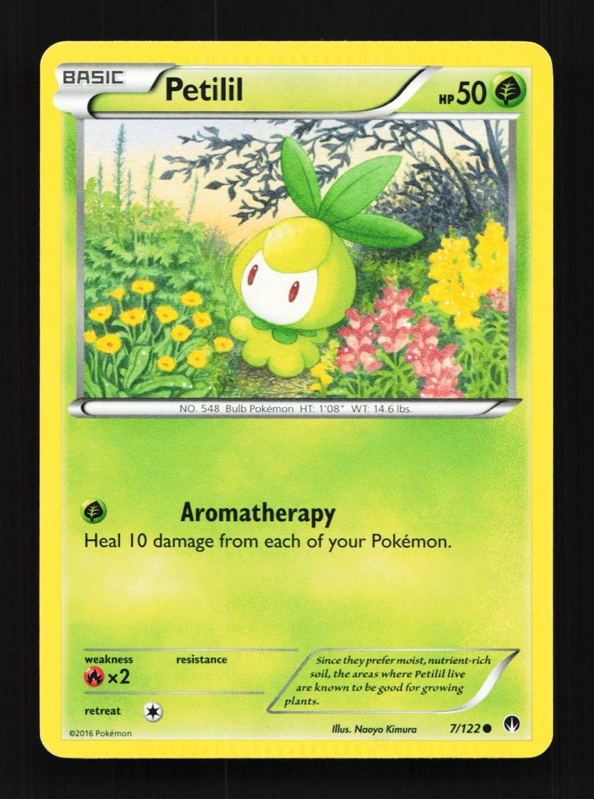 Petilil 7/122 LP BREAKpoint English Pokemon Card TCG