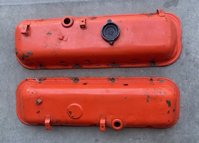 Vintage Big Block Chevrolet Valve Covers Minor Dings  Great Pair To Restore 