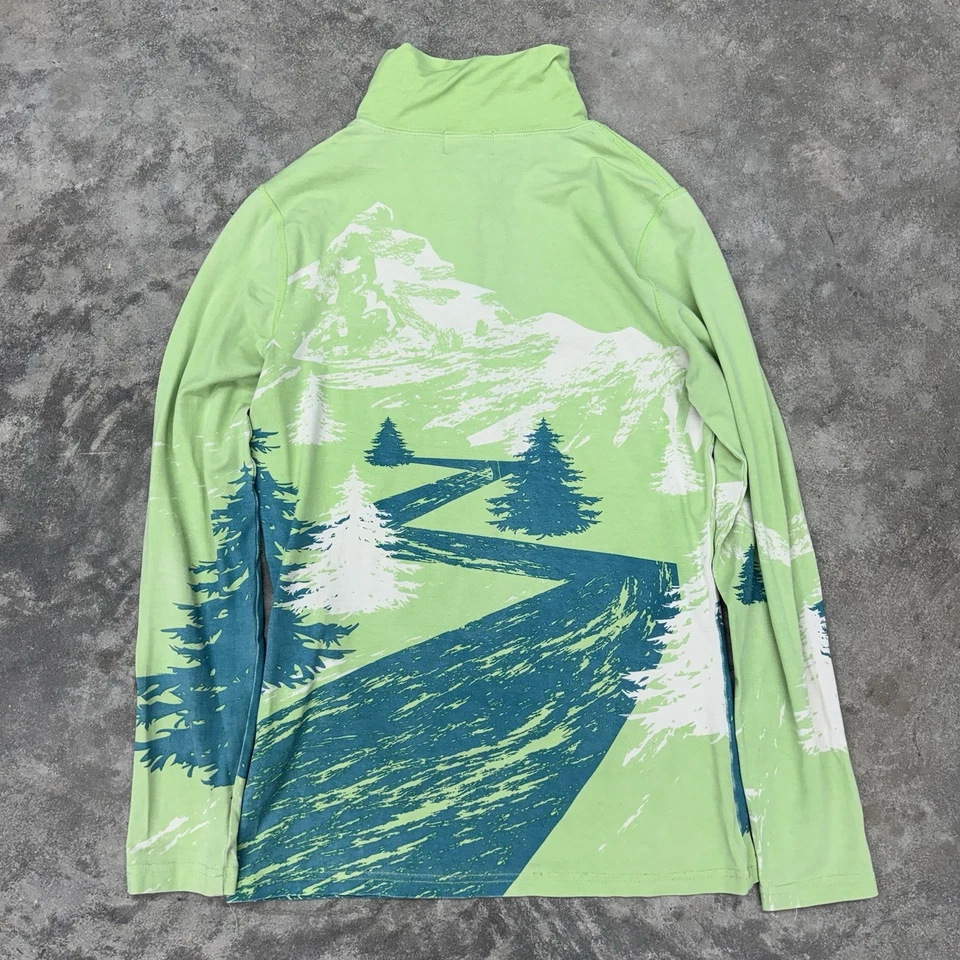 Neve S Verde Cuarto Cremallera Lana Seda Capa Base St Moritz Top Mujer Gráfico Esquí Foto 3 de 4