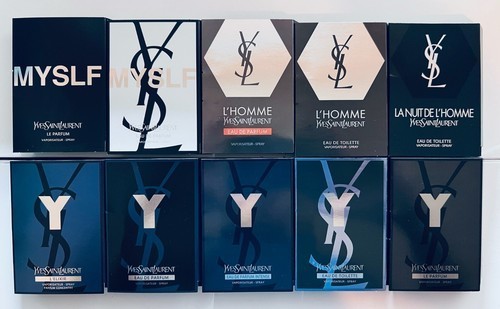 YSL L'Homme Men Cologne Collection Sample Spray Vials 10pc Set | eBay