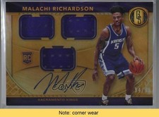 2016 Gold Standard Rookie Jersey Triple 94/99 Malachi Richardson Auto READ 2d0