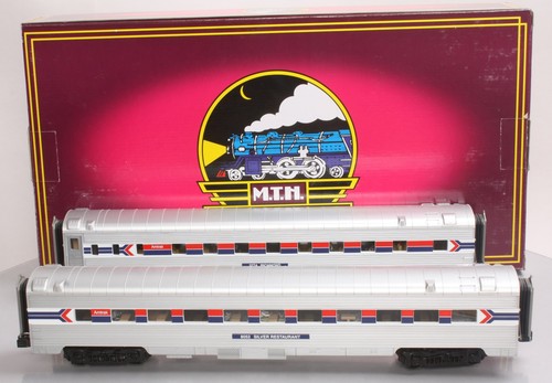 MTH 20-66155 Amtrak 2 coches 70' aerodinámicos para dormir/comedor pasajeros coches | Zustand: New