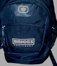 Briggs Equipment Large Black Backpack Zip Clo...