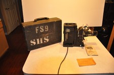 Antique SVE Projector MODEL AAA With Case - Art Deco Black And Chrome