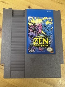 Konami Zen: Intergalactic Ninja Nintendo NES Cart And Dust Jacket
