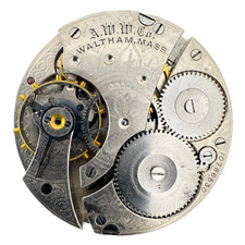 Antique 16s 1901 Waltham 7j Mechanical Hunter Pocket Watch Movement 610 USA