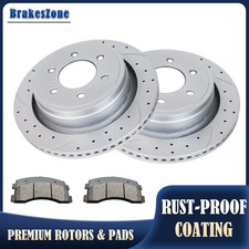 Rear Brake Rotors and Pads for Ford F-150 200...