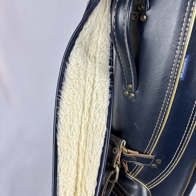 希少！ヴィンテージ　BRUNSWICK Club Kingキャディバッグ Vintage Brunswick Club King Golf Bag - Blue Leather | eBay