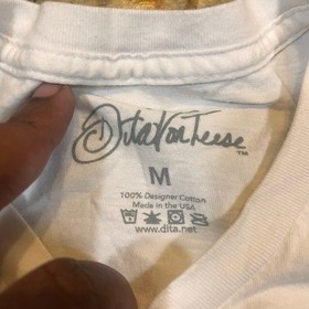 Dita Von Teese Copper Coupe 2018 Tour Tee Burlesque Pin Up Shirt Medium