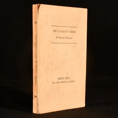 1952 The Vagrant Mood by W. Somerset Maugham Very Scarce Proof Copy - Photo 1/4