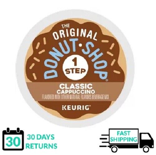 Donut Shop 1 One Step Classic Cappuccino Keurig Coffee K-cups YO