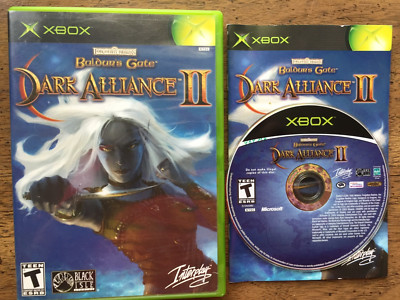 Baldur's Gate DARK ALLIANCE II Original XBox disc case and manual