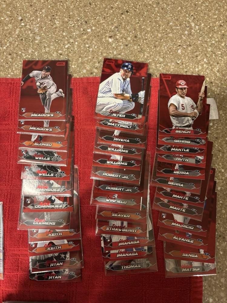 Topps 2024 Stadium Club Red Foil Parallel Lot Complete Your Set