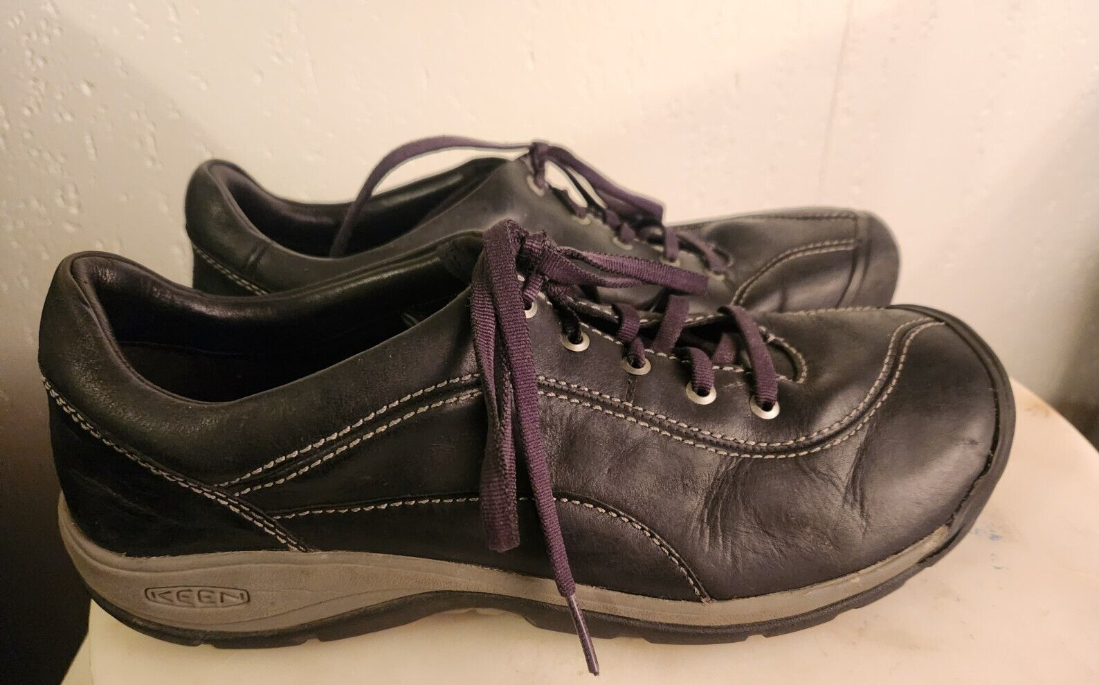 Keen Shoes Sneaker da trekking trail stringate in pelle nera da donna 11 Presidio II #5