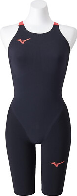 MIZUNO Swimsuit Women GX SONIC 6 NV FINA N2MGA701 Black Red Size M