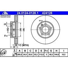 2x Bosch Disque de frein 0 986 479 b50 280 mm à l/'avant pour VW Transporter t4 70xa Bus