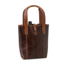 Sundance Wine Carrier Links And Kings Q Golf Double Wine Carrier Brown Leather