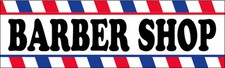 BARBER SHOP Vinyl Banner Sign 3x10 ft New - wb