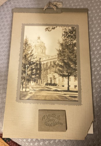 1918 Calendar 7 x 11 With Photo Of Wisconsin State Capitol Building - Picture 2 of 4